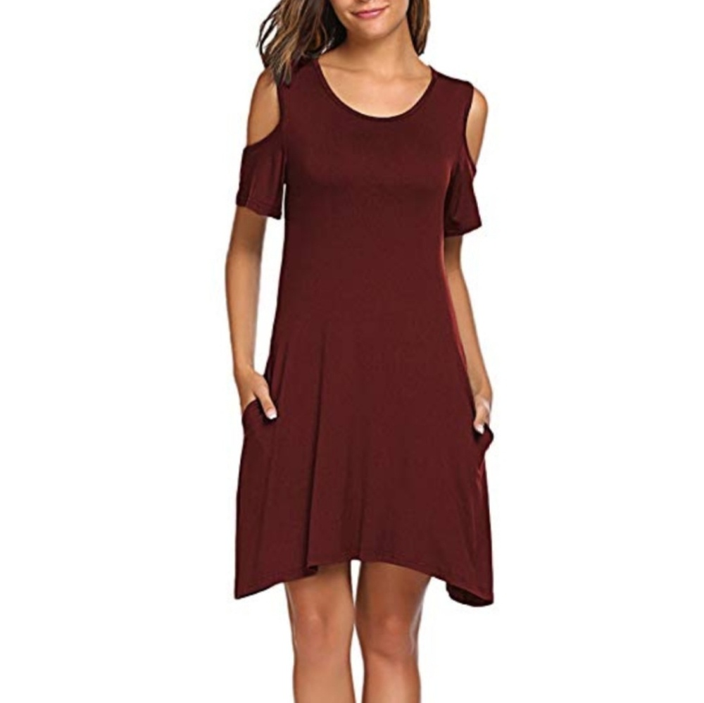 Cotton On cold-shoulder T-shirt dress